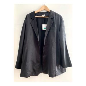 SixCrispDays Satin PJ Shirt Loungewear NWT Blazer